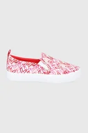 Trampki damskie - Skechers tenisówki damskie kolor czerwony - miniaturka - grafika 1