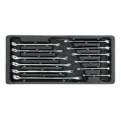 Pozostałe wyposażenie warsztatu - Pro 58714 Tacka numer 14 - klucze oczkowo - płaskie, 12 elementów, pusta 58714 - miniaturka - grafika 1