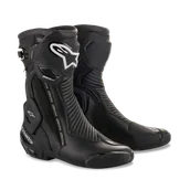 Buty motocyklowe - Buty Motocyklowe Alpinestars SMX Plus V2 GORE-TEX Czarny/Srebrny46 - miniaturka - grafika 1