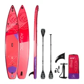 Deski SUP i akcesoria - Deska SUP AQUASTIC Touring 12'6" czerwona AQS-SUP004 - miniaturka - grafika 1