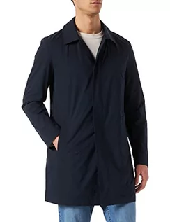 Płaszcze męskie - s.Oliver Męski płaszcz z długim rękawem Comfort F, ciemnoniebieski, 56 - grafika 1