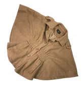 Kurtki damskie - Beżowa kurtka damska z okrągłym dołem Be Cool S/M - miniaturka - grafika 1