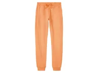 Spodnie i spodenki dla dziewczynek - pepperts!® Spodnie dresowe dziewczęce z bawełną (146/152, Pomarańczowy) - miniaturka - grafika 1