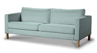 Pokrowce na meble - Dekoria pl pl Pokrowiec na sofę Karlstad rozkładaną pastelowy błękit 224 x 89 x 64 cm Cotton Panama 1017-702-10 - miniaturka - grafika 1