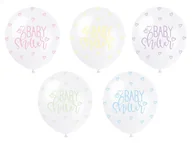Baby shower i roczek - Balony na Baby Shower - 31 cm - 5 szt. - miniaturka - grafika 1