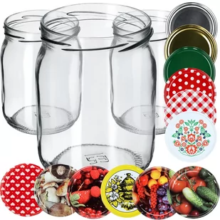 8x Słoik Szklany 540ml Słoiki Dżem + Wieczko fi82 - Pojemniki kuchenne - miniaturka - grafika 1