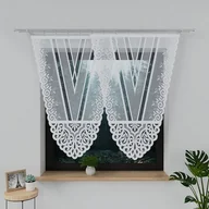 Firany - Firana panel żakardowy Urszula 160 x 110 cm biały - miniaturka - grafika 1