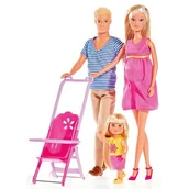 Lalki dla dziewczynek - Simba Toys STEFFI Zestaw szczęśliwa rodzina - miniaturka - grafika 1