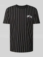 Koszulki męskie - T-shirt w paski - miniaturka - grafika 1