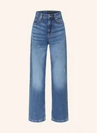 Spodnie damskie - Boss Jeansy Wide Leg Marlene blau - BOSS - miniaturka - grafika 1