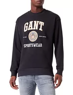 Swetry męskie - GANT sweter męski, czarny, M - miniaturka - grafika 1