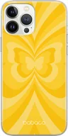 Etui i futerały do telefonów - Etui do Apple IPHONE 14 PRO MAX Motyle 001 Babaco Nadruk pełny Żółty - miniaturka - grafika 1