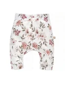 Spodenki dla niemowląt - Yosoy Spodnie niemowlęce bawełna organiczna Boho flowers pink, Rozmiar: 68 - miniaturka - grafika 1