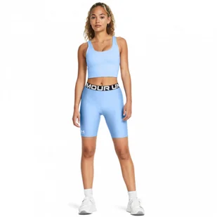 Damskie kolarki treningowe Under Armour UA Hg Authentics 8in Short - niebieskie - UNDER ARMOUR - Spodnie sportowe damskie - miniaturka - grafika 1