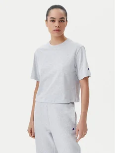 Champion T-Shirt 117874 Szary Regular Fit - Koszulki i topy damskie - miniaturka - grafika 1