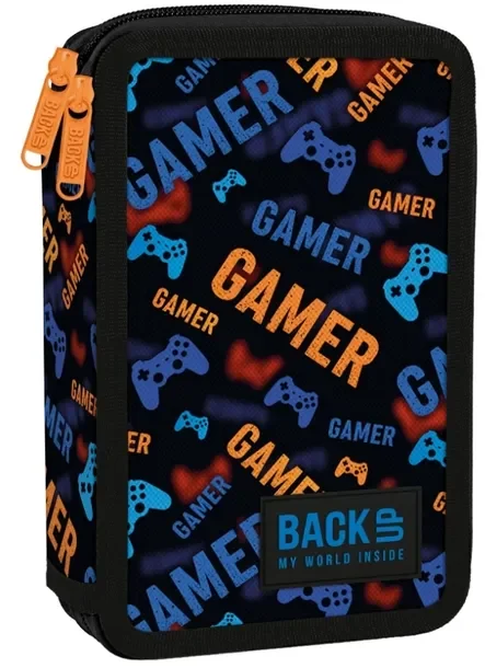 Piórnik podwójny BackUp 2-komory z wyposażeniem DW76 Game Pad