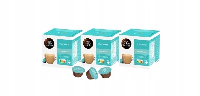 Kapsułki Nescafe Dolce Gusto Flat White 48 kaw 48 kapsułek Flat White duża