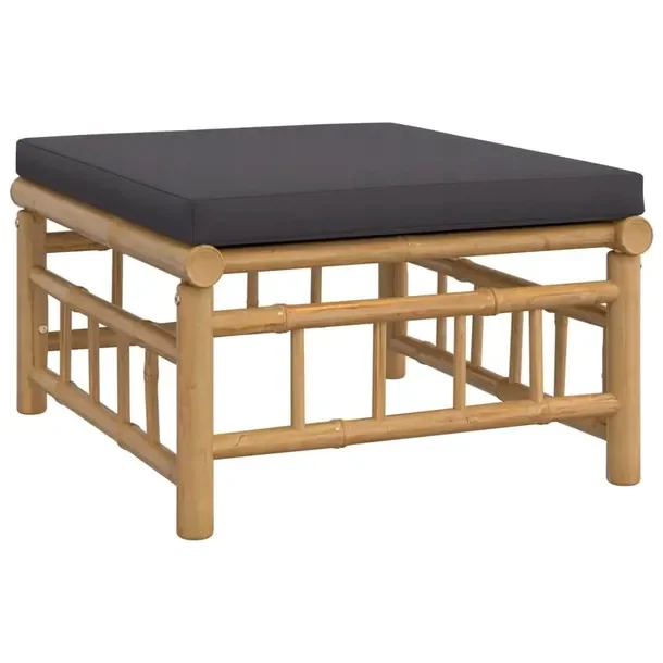 Podnóżek Ogrodowy Siedzisko Fotel Sofa Ogrodowa Na Taras Balkon Bambus