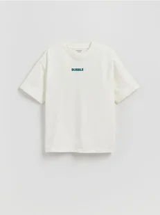 Reserved - Bawełniany t-shirt z nadrukiem - złamana biel - Koszulki dla chłopców - miniaturka - grafika 1