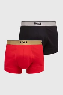 Majtki męskie - BOSS slipy bawełniane 2-pack kolor czerwony - Boss - grafika 1