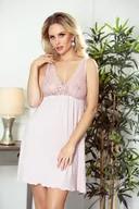 Bielizna nocna - Eldar Ashley Koszulka Nocna Różowa S - miniaturka - grafika 1