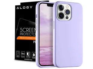 Etui ochronne do telefonu Alogy Thin Soft Case do iPhone 13 Pro Max Fioletowe + Szkło - Etui i futerały do telefonów - miniaturka - grafika 1