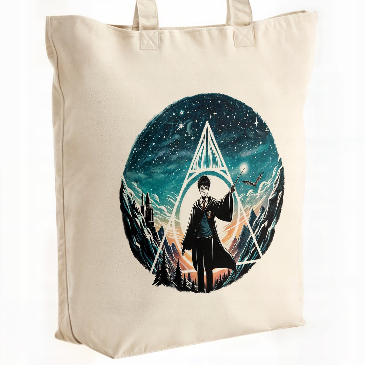 Torba bawełniana premium Harry Potter Insygnia Śmierci Dla Fanów Prezent