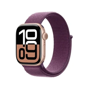 Apple Watch 10 GPS 42mm z aluminium różowego złota opaska sportowa Dojrzała Śliwka - Smartwatch - miniaturka - grafika 2