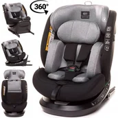Foteliki samochodowe - FOTELIK SAMOCHODOWY OBROTOWY ISOFIX 4BABY ROTOFIX 0-36KG I-SIZE 40-150CM GREY - miniaturka - grafika 1