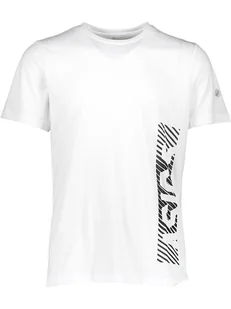 Asics Koszulka funkcyjna w kolorze biało-czarnym - Koszulki sportowe męskie - miniaturka - grafika 1