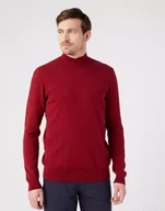 Swetry męskie - Wrangler Seasonal Knit Męski Sweter Golf Rhubarb Red W8D12Pxro-Xl - miniaturka - grafika 1