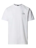 Koszulki męskie - The North Face T-Shirt NSE Box NF0A8C4V Biały Regular Fit - miniaturka - grafika 1