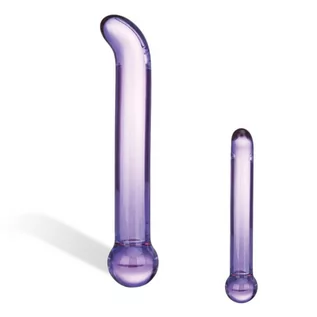 Sztuczne penisy - Glas Glas Purple Glass G-Spot Tickler GL009A - grafika 1