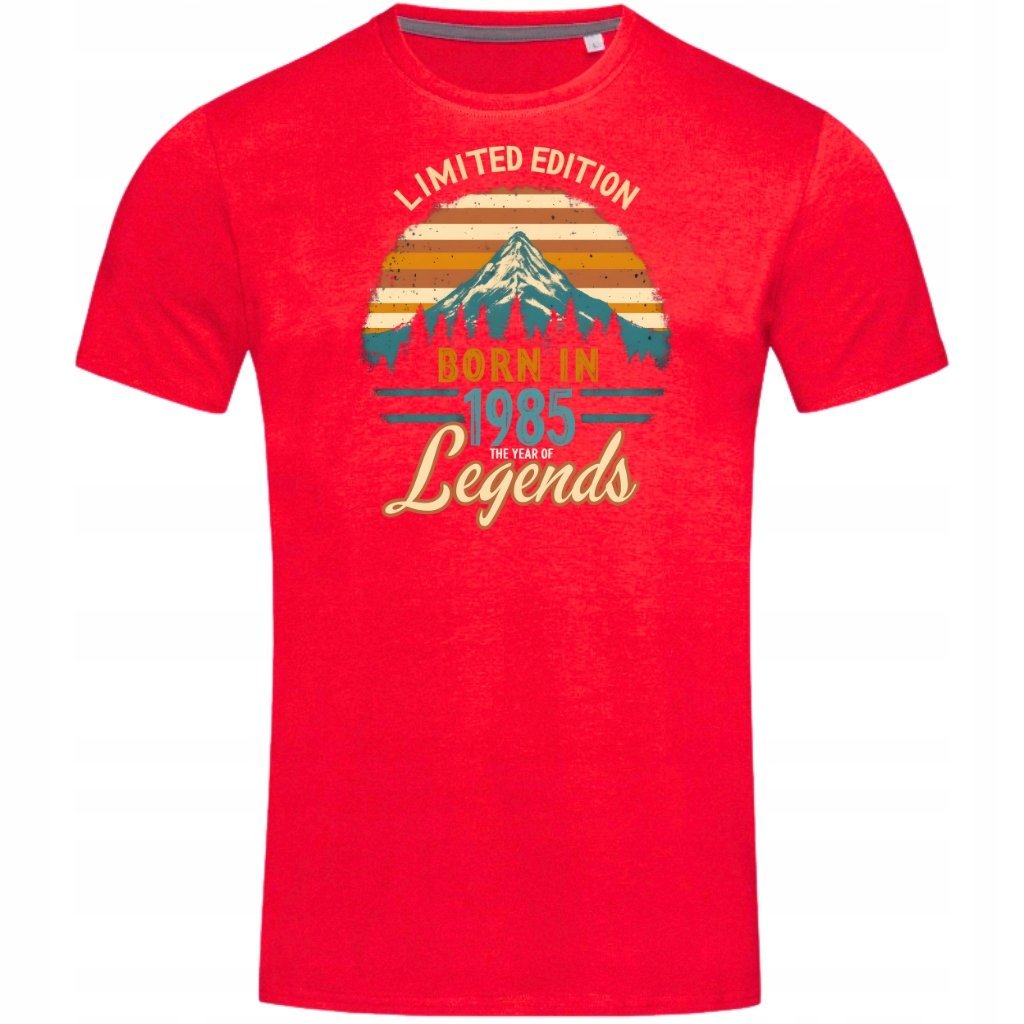 Koszulka męska na 30 40 50 60 urodziny The Year of Legends Limited Edition