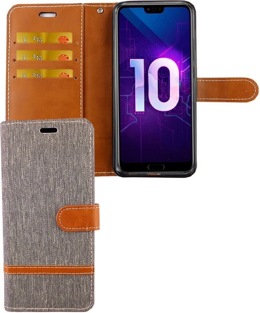 Etui na telefon komórkowy Huawei Honor 10 Pokrowiec na kartę Portfel Szary