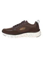 Trampki męskie - Skechers Skórzane sneakersy "Flex Advantage 2.0" w kolorze brązowym - miniaturka - grafika 1