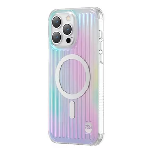Kingxbar PQY Go Out Series magnetyczne etui iPhone 14 Plus MagSafe laser color - Etui i futerały do telefonów - miniaturka - grafika 1