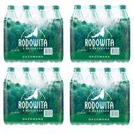 Woda - Woda mineralna RODOWITA z Roztocza gazowana 48x 0,6 l - miniaturka - grafika 1