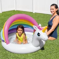 Baseny ogrodowe - INTEX Basenik dla dzieci Unicorn Baby, 127x102x69 cm - miniaturka - grafika 1