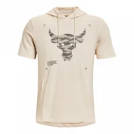 Bluzy sportowe męskie - Męska bluza treningowa UNDER ARMOUR UA Project Rock Terry SS HD - miniaturka - grafika 1