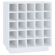 Regały - Biała sosnowa szafka na wino - Ledox - miniaturka - grafika 1