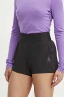 Spodenki damskie - Helly Hansen szorty outdoorowe Tech kolor czarny gładkie high waist 48551 - miniaturka - grafika 1