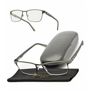 Plusy +0.50 Męskie okulary do czytania korekcyjne ST330 - Okulary korekcyjne, oprawki, szkła - miniaturka - grafika 1