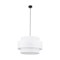 Lampy sufitowe - Abażurowa lampa wisząca do sypialni TK 5363 z serii CALISTO WHITE - miniaturka - grafika 1