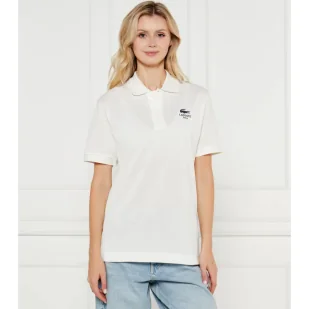 Lacoste Polo Classic fit - Koszulki i topy damskie - miniaturka - grafika 1