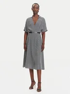 Sukienki - Fracomina Sukienka codzienna FR25SD2012W413O9 Czarny Regular Fit - miniaturka - grafika 1