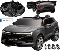 Pojazdy elektryczne dla dzieci - CHEVROLET BLAZER SS dwuosobowe auto na akumulator MOCNE 4x4 napędy 180 WAT grey - miniaturka - grafika 1