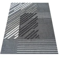 Dywany - Szary nowoczesny dywan z wzorami Z1-C27 - miniaturka - grafika 1