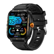 Smartwatch - Colmi P76 Czarno-pomarańczowy - miniaturka - grafika 1