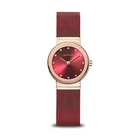 Moda i Uroda OUTLET - BERING 10126-363 Zegarek na Rękę, Ø 26 mm, Złoty/Czerwony - miniaturka - grafika 1
